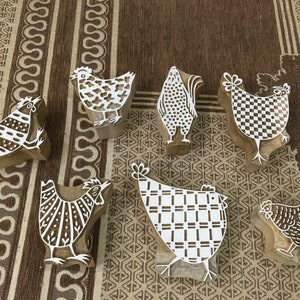 Feathered Flock of Hen Stamp