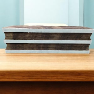 Borde de triple raya, bloque de impresión de madera india tallado a mano; sello textil; sello de cerámica,