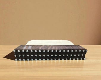 Dotty Border, hand carved Indian wood printing block; textile stamp; pottery stamp,