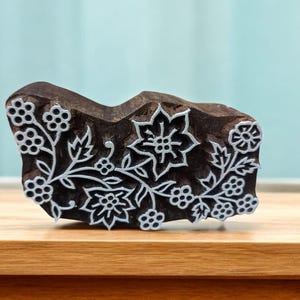 A Floral Bunch ,pottery stamp ceramic mould scrapbooking tjap batik printing floral carved stamps.