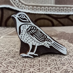 Oiseau chardonneret, cachet poterie, moule en céramique, scrapbooking, tjap batik, impression de timbres floraux sculptés.