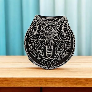 Fox Face : Indian Wooden Printing Block , hand carved Indian wood printing block; textile stamp; pottery stamp,