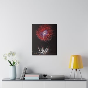 Fireworks in New York City | Matte Canvas, Stretched, 0.75&quot;