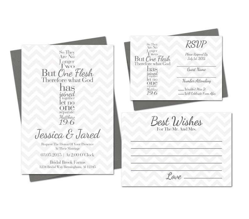 Cross Wedding Invitation Printable Set Bundle Rsvp Cards Best Etsy