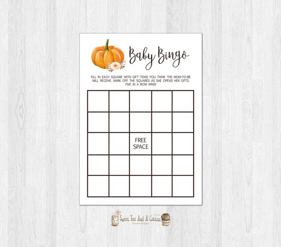 Baby shower bingo game cards Baby shower bingo game cards