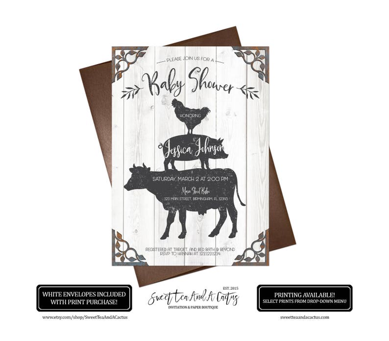 Farmhouse Little one Shower Invitation Rustic Farm Animal Barn Picket Occasion Invitations Printable Electronic Record or Posted Invites photograph about Etsy Baby Shower Invitations Printable identify Farmhouse Boy or girl Shower Invitation Rustic Farm Animal Barn Picket Celebration Invitations Printable Electronic Report or Revealed Invites