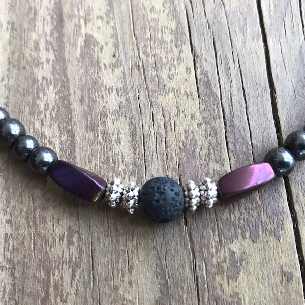 Diffuser Necklace - Magnetic Necklace - Lava Bead Necklace - Headache Relief - Aromatherapy Necklace