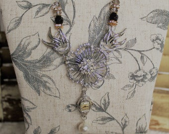 Ladies Watches/Vintage Watches/ Vintage Pendants/ Vintage Necklace/Vintage Jewelry/Upcycled Jewelry/Assemblage... Silver Watch Pendant #WP33