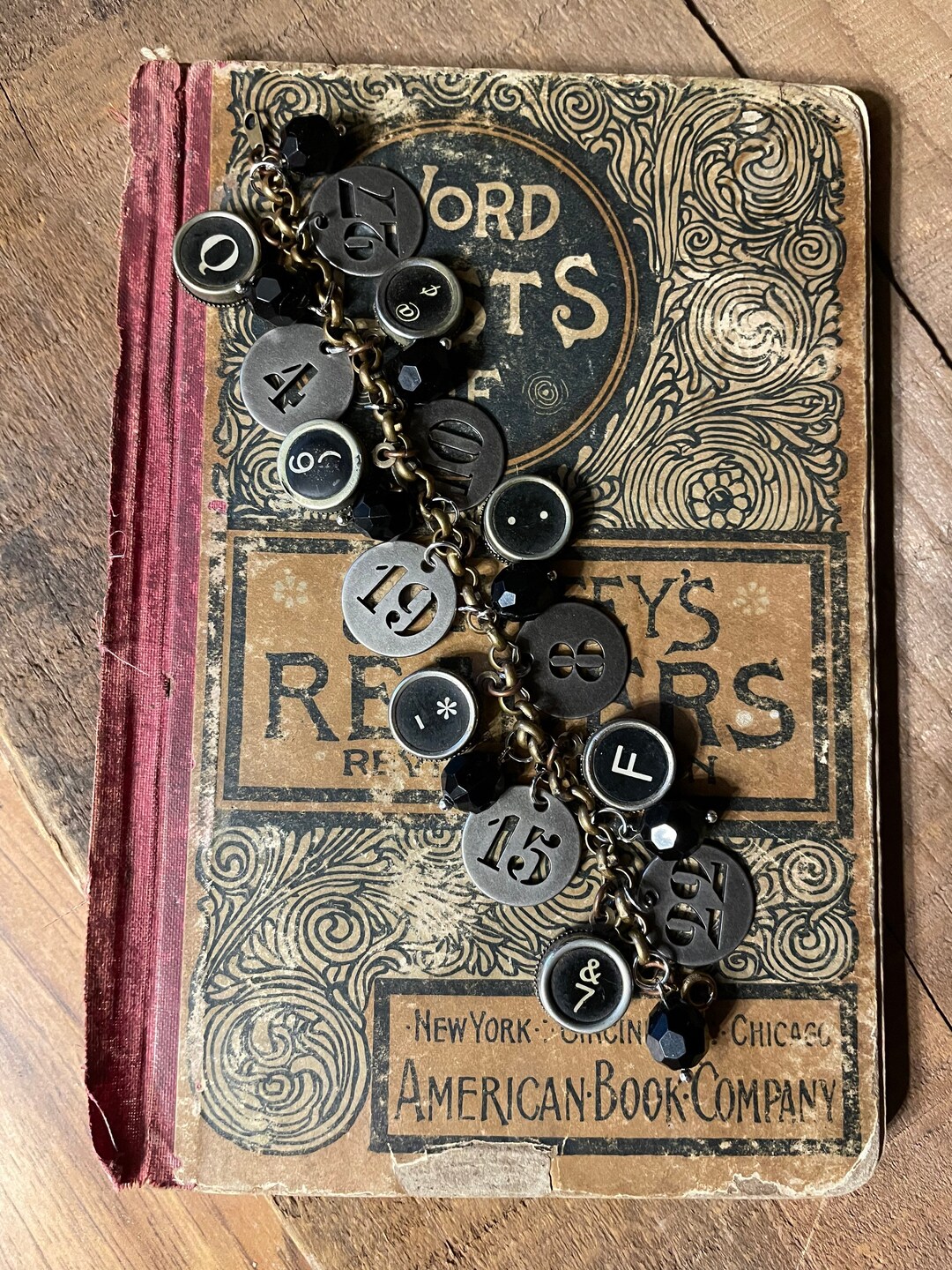 No. 110 Typewriter Key Charm Bracelet Etsy