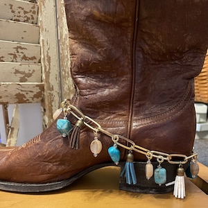 Western boot jewelry boot bling ankle bracelet boot bracelet cowgirl rodeo gift for her