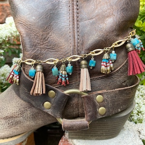 Western boot jewelry boot bling ankle bracelet boot bracelet cowgirl rodeo gift for her