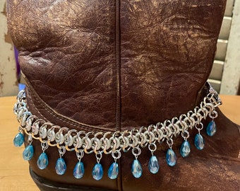 Western boot jewelry boot bling ankle bracelet boot bracelet cowgirl rodeo gift for her