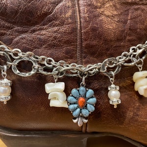 Western boot jewelry boot bling ankle bracelet boot bracelet cowgirl rodeo gift for her