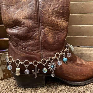 Western boot jewelry boot bling ankle bracelet boot bracelet cowgirl rodeo gift for her