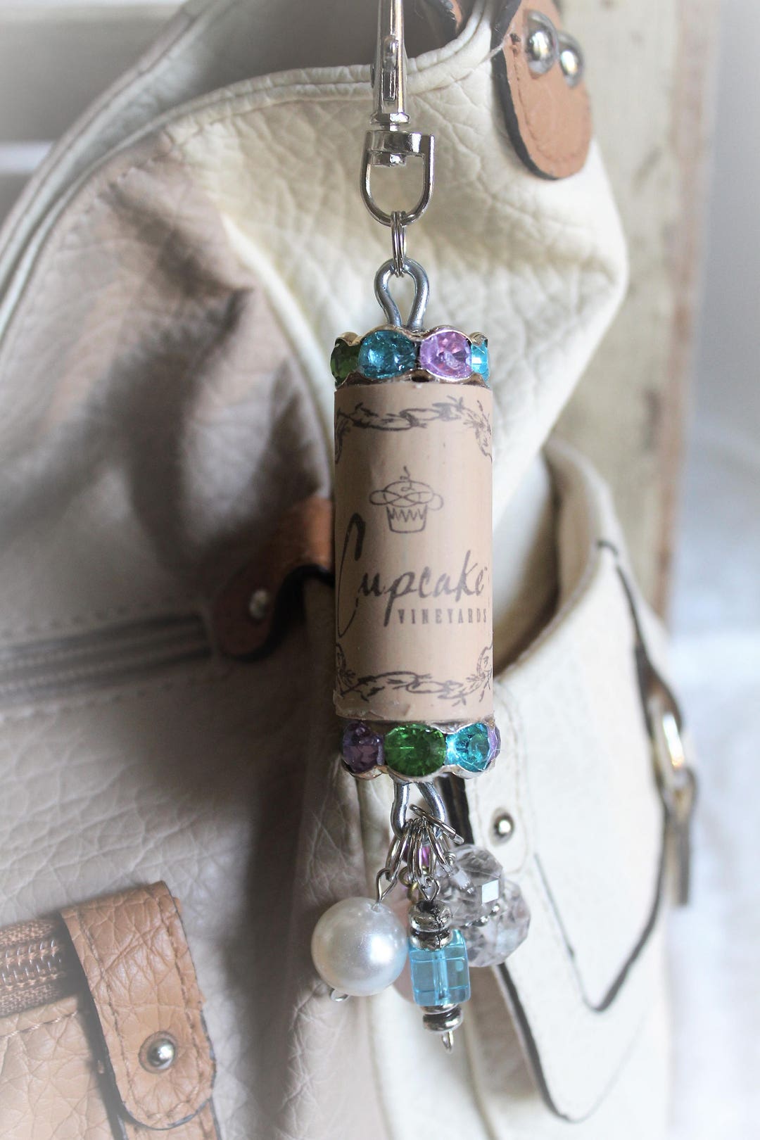 Purse Dangle Purse Charms Wine Cork Jewelry Purse Etsy