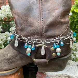 Western boot jewelry boot bling ankle bracelet boot bracelet cowgirl rodeo gift for her