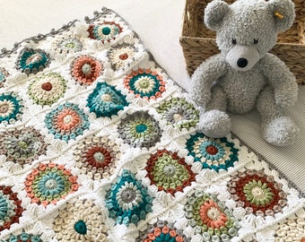 Free Crochet Sunburst Baby Blanket Pattern PATTERN Island Time