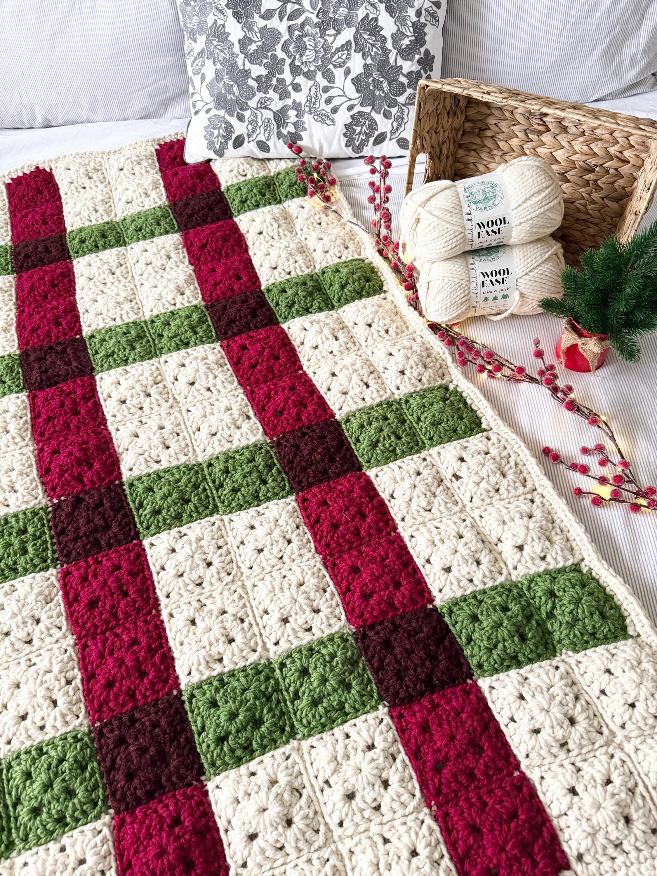 CROCHET PATTERN & VIDEO | Special Edition Plaid Granny Square
