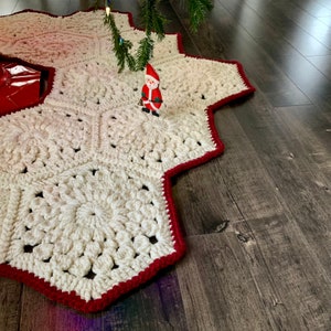 MUSTER Sunburst Hexie Weihnachtsbaum Rock Gehäkelte Große Sunburst Hexagon Chunky Yarn Einfache Anfänger häkeln DIGITALER DOWNLOAD Bild 4