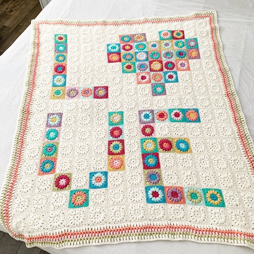 PATTERN Anne's Love Blanket Pattern Crochet Granny - Etsy