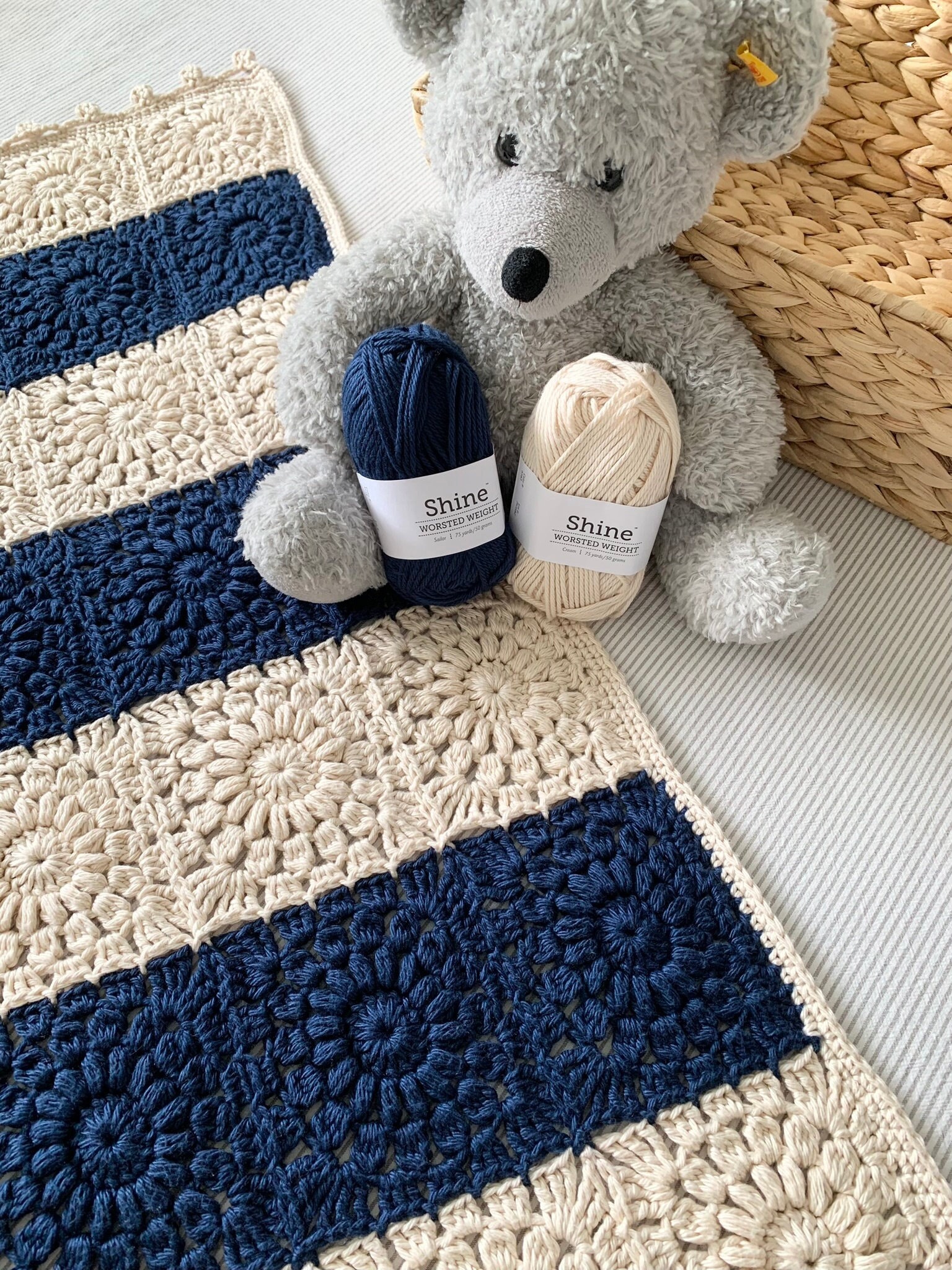 California Sailor Bear Blanket California Sailor Bear Blanket