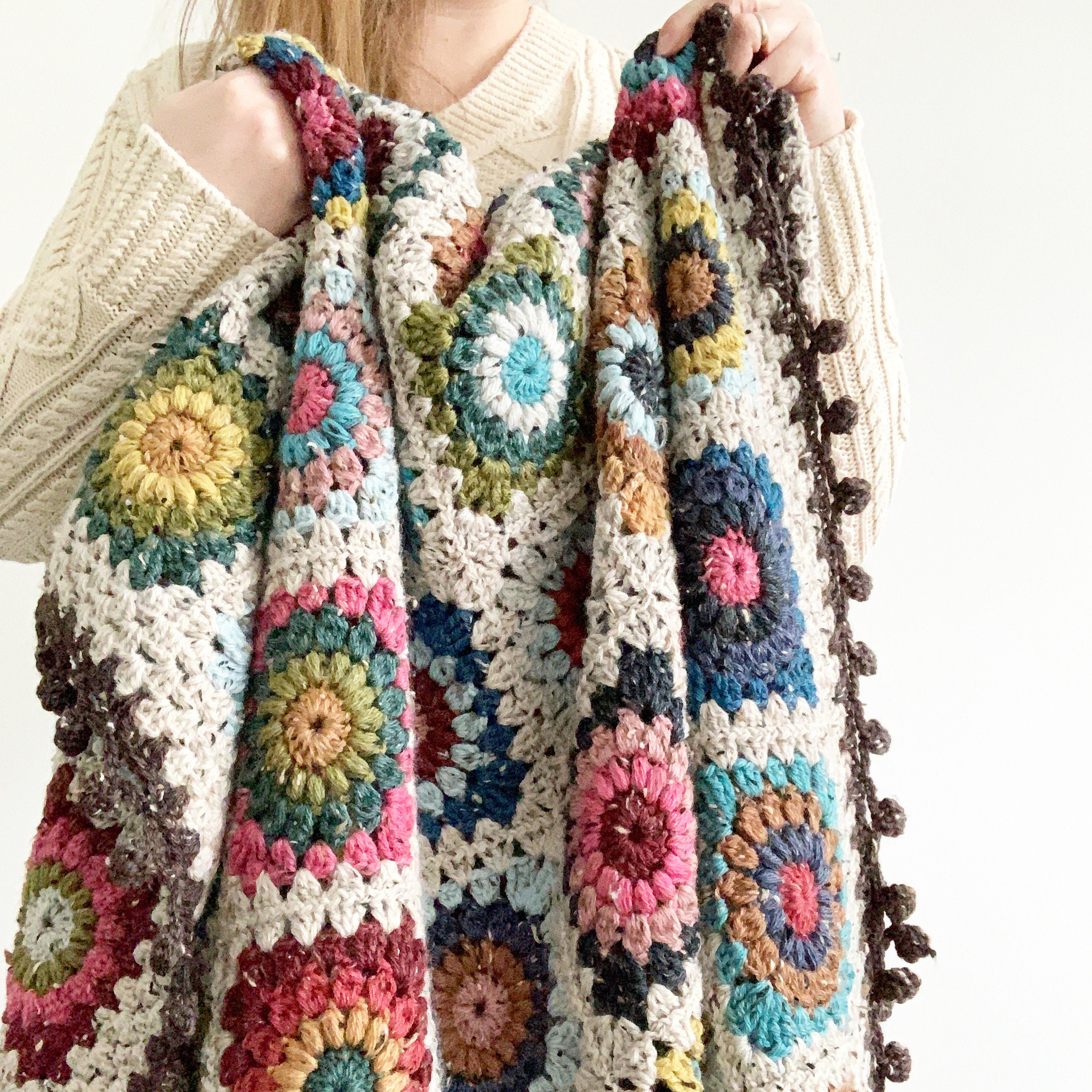 PATTERN Hygge Burst Blanket Crochet Granny Square Blanket Etsy Australia