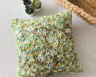 PATTERN | Basic Sunburst Pillow Pattern | Crochet Granny Square Cushion Cover | Easy Beginner | Cottage Core | Diy | DIGITAL DOWNLOAD