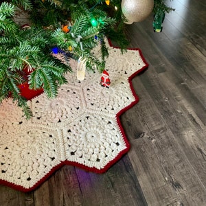 MUSTER Sunburst Hexie Weihnachtsbaum Rock Gehäkelte Große Sunburst Hexagon Chunky Yarn Einfache Anfänger häkeln DIGITALER DOWNLOAD Bild 6