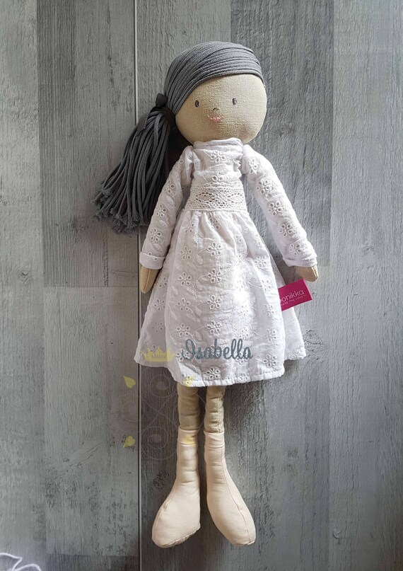 Personalised Traditional Rag Doll Birthday Christening Etsy