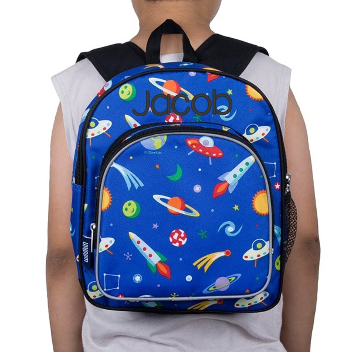 Space Themed Blue Backpack Toddler Nursery Rucksack Etsy