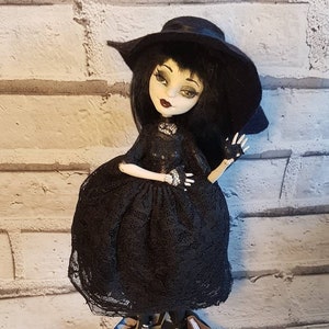 Ooak monster high doll Lydia Deetz  beetlejuice tim burton