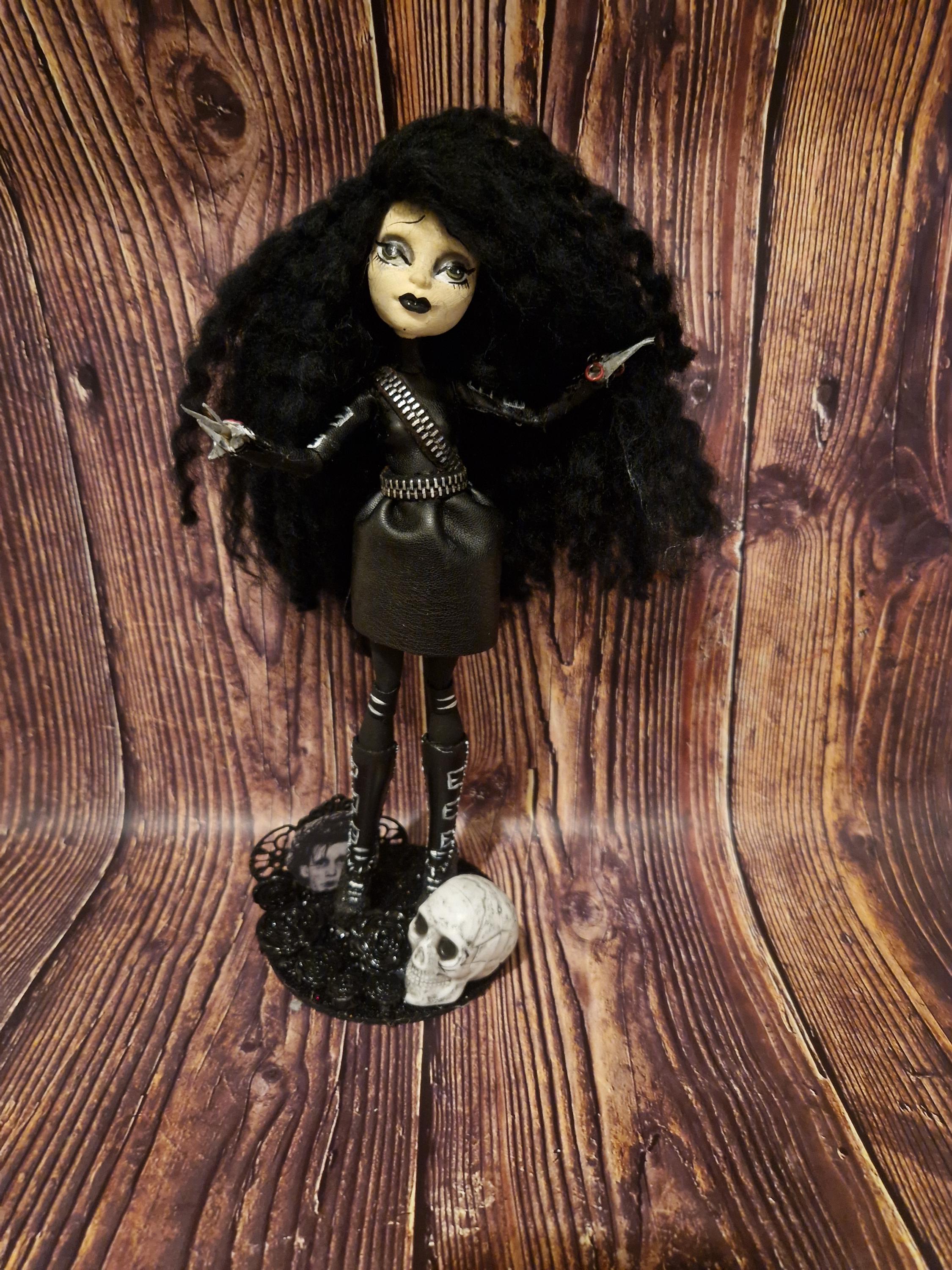Edward Scissorhands Monster High Ooak Repaint - Etsy