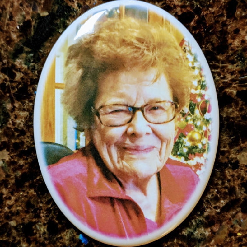 Oval Porcelain Ceramic Photo Picture for Memorial Outdoors Cemetery