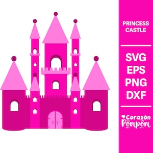 Princess Castle, Princess SVG, Castle SVG, SVG Files, Cricut, Silhouette, Cake Topper