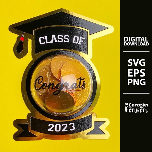 Graduation Candy Holder SVG Cut Files, Class Of 2023 Candy Dome Ornament Crafts, SVG Files, Cricut