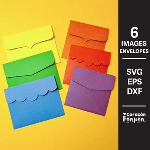 Envelope SVG Bundle | DIY Envelope Cut Files | Card Making SVG | Cricut & Silhouette Compatible | Custom Envelope Templates