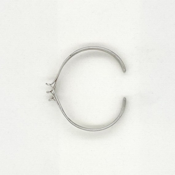 Vintage Silver Cuff Bracelet /  Stackable Bracele… - image 6