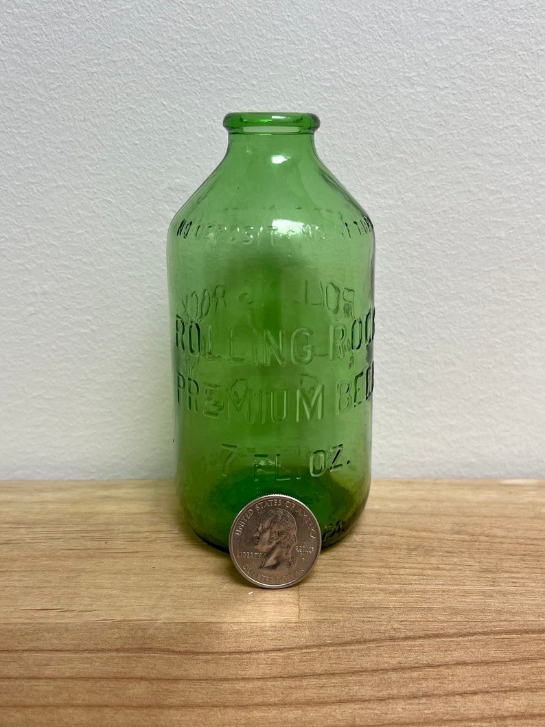 Vintage Rolling Rock Premium Beer Bottle 7 FL. OZ. Latrobe PA Etsy