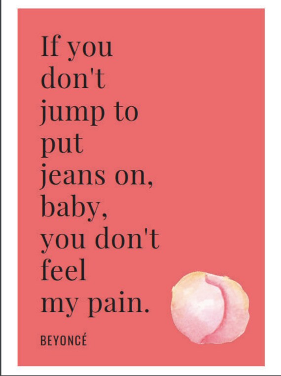 Beyonce Lyric Printable - Etsy
