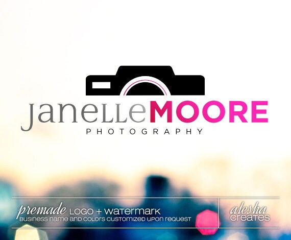 Items similar to Predesigned Photography Logo - Camera Logo For