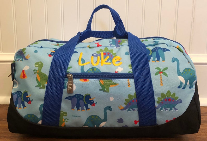 Personalized Boys Luggage Customs Kids Duffle Bag Dino | Etsy
