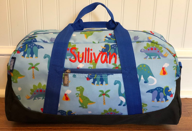 Personalized Boys Luggage Customs Kids Duffle Bag Dino | Etsy