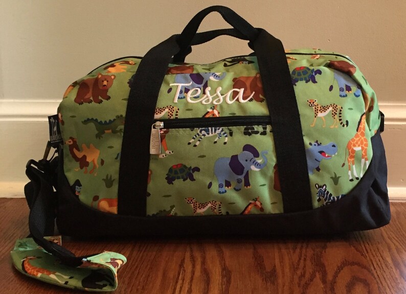 Personalized Boys Luggage Customs Kids Duffle Bag Jungle Etsy