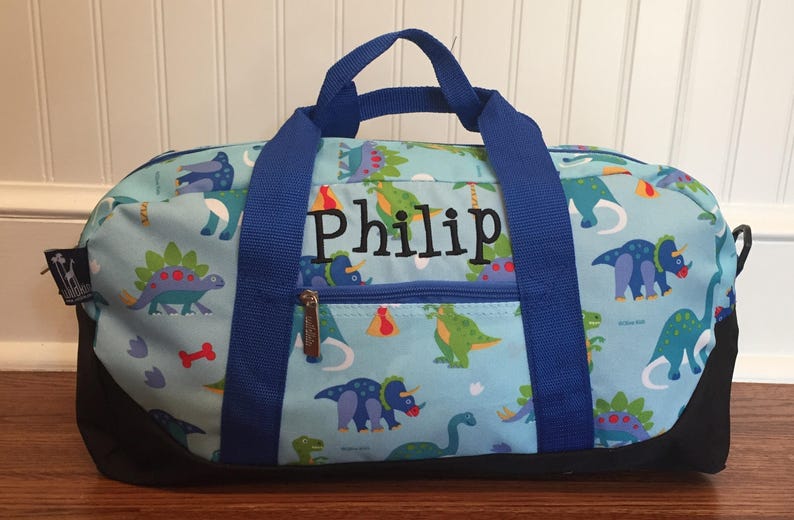 Personalized Boys Luggage Customs Kids Duffle Bag Dino | Etsy