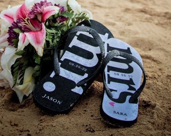 mr and mrs flip flops