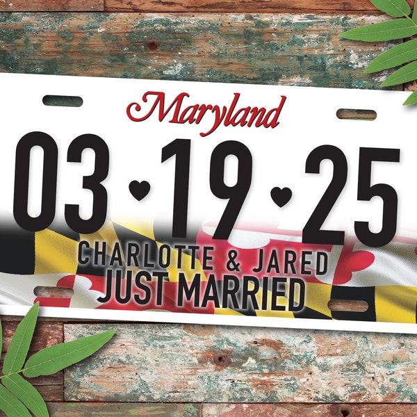 Maryland License Plate Etsy