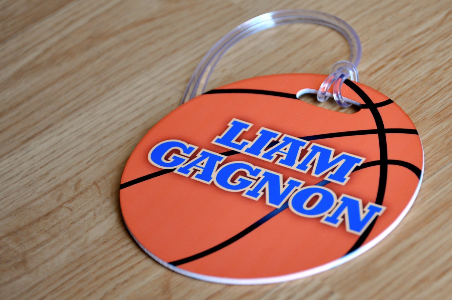 Basketball Bag Tag Personalized Basketball Bag Tag Etsy