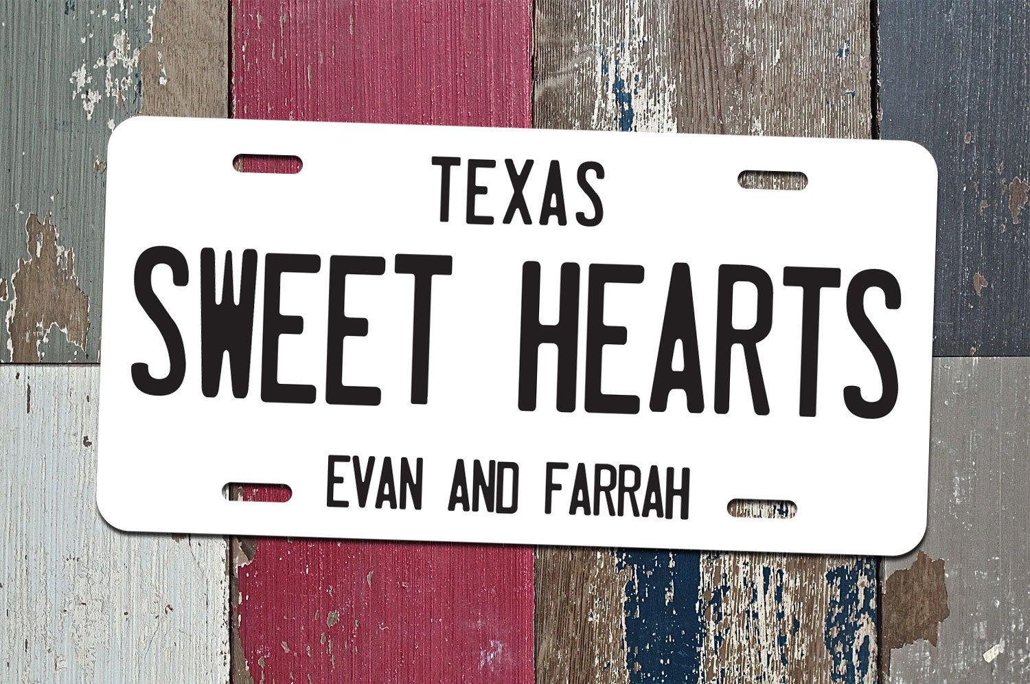 Personalized License Plate Just Married Mr Mrs Bride Etsy