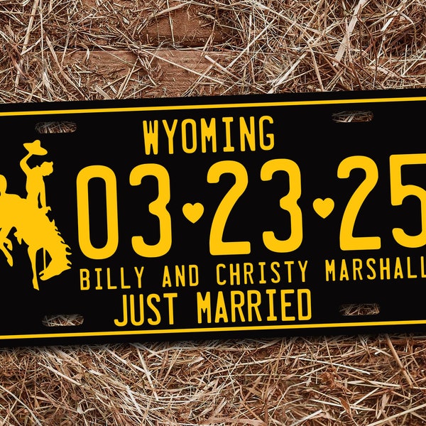 Wyoming License Plate Etsy