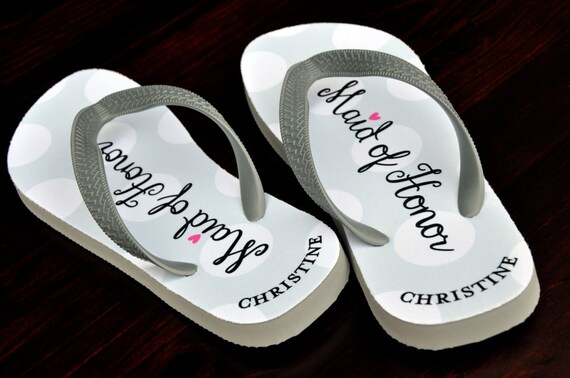 matron of honor flip flops